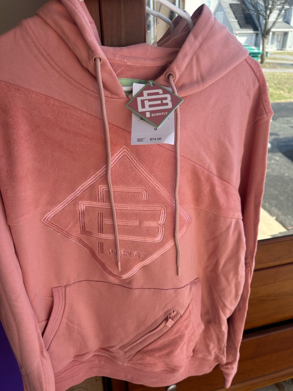 Born Fly Men’s Crewneck Hoodie - blossom size M